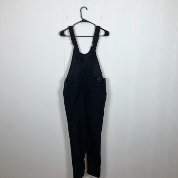 Zara Black Denim Overalls Sz XS - Picture 5 of 12